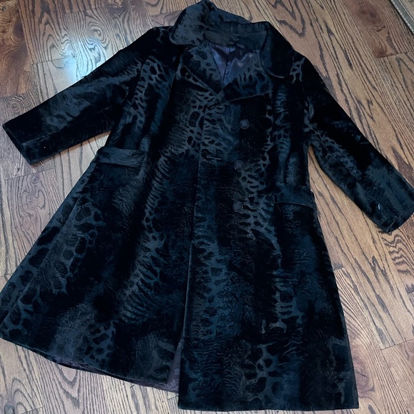 lou nierenberg Jackets & Blazers - Women’s Black vintage Broadtale Lou Nirenberg coat sz 16